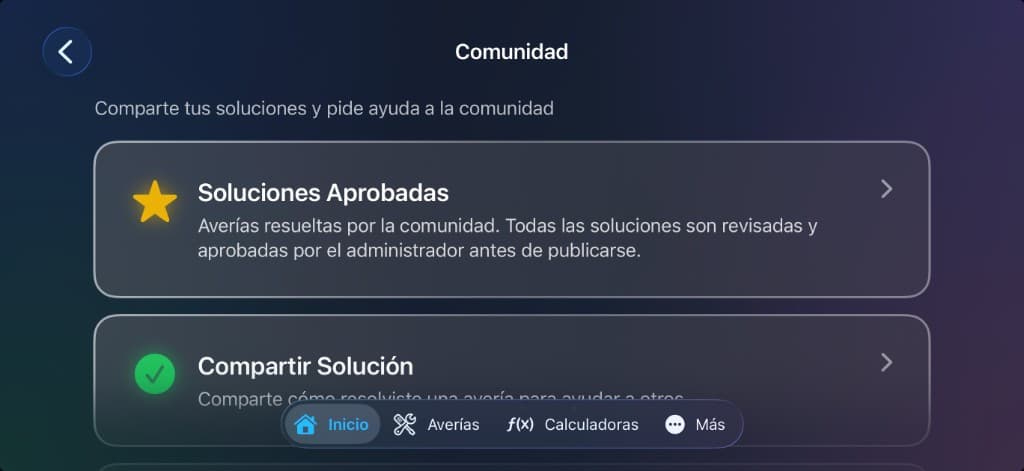 Comunidad de averías