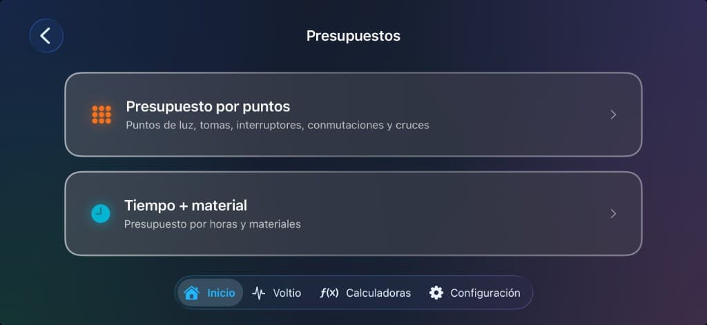 Presupuestos y cubicación